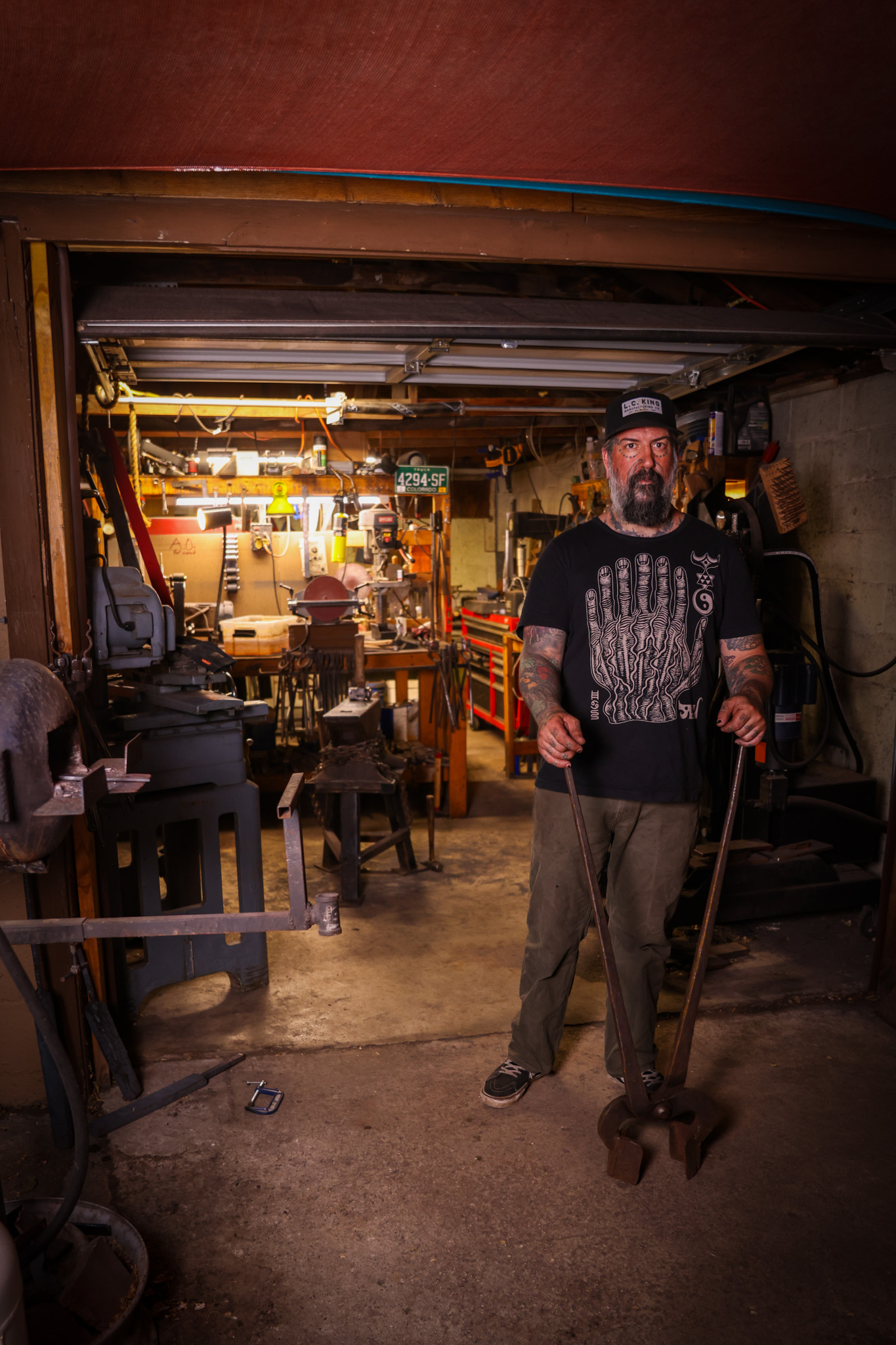 Michael Bergfalk in his shop
